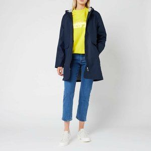 Superdry women Flash Hydrotech Mac Hooded waterproof Jacket size 4